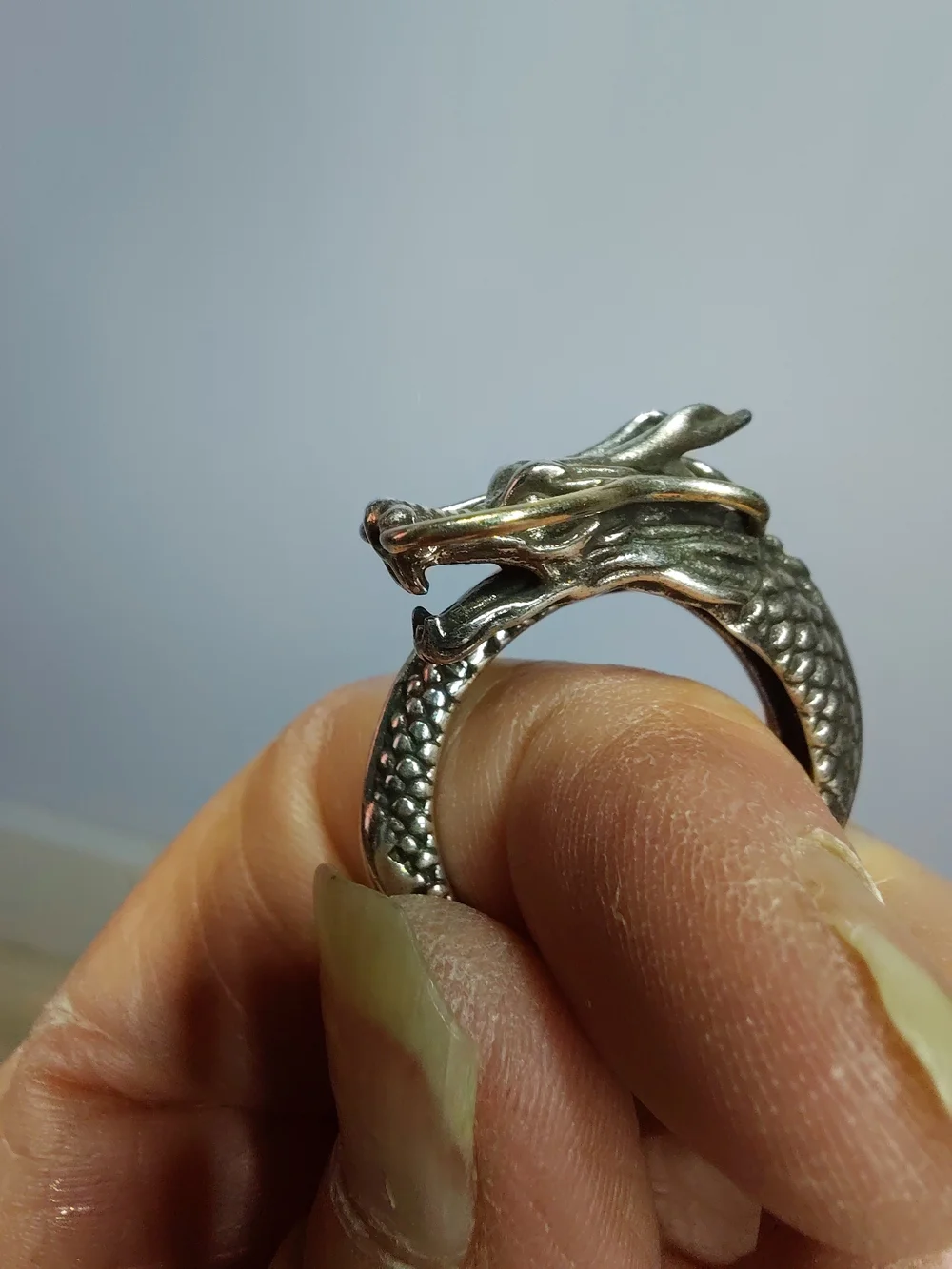 Bad-Azzz MENS DRAGON SERPENT RING